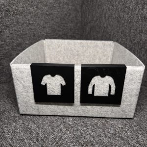Etykieta na pudełko – pojedyncza (druk 3D)